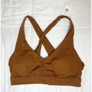 OFFLINE By Aerie Real‎ Me Medium Support Padded Bra Burnt Orange SMALL NWT